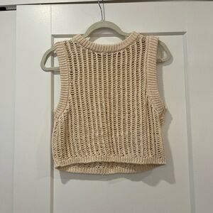 Zara cropped knit top